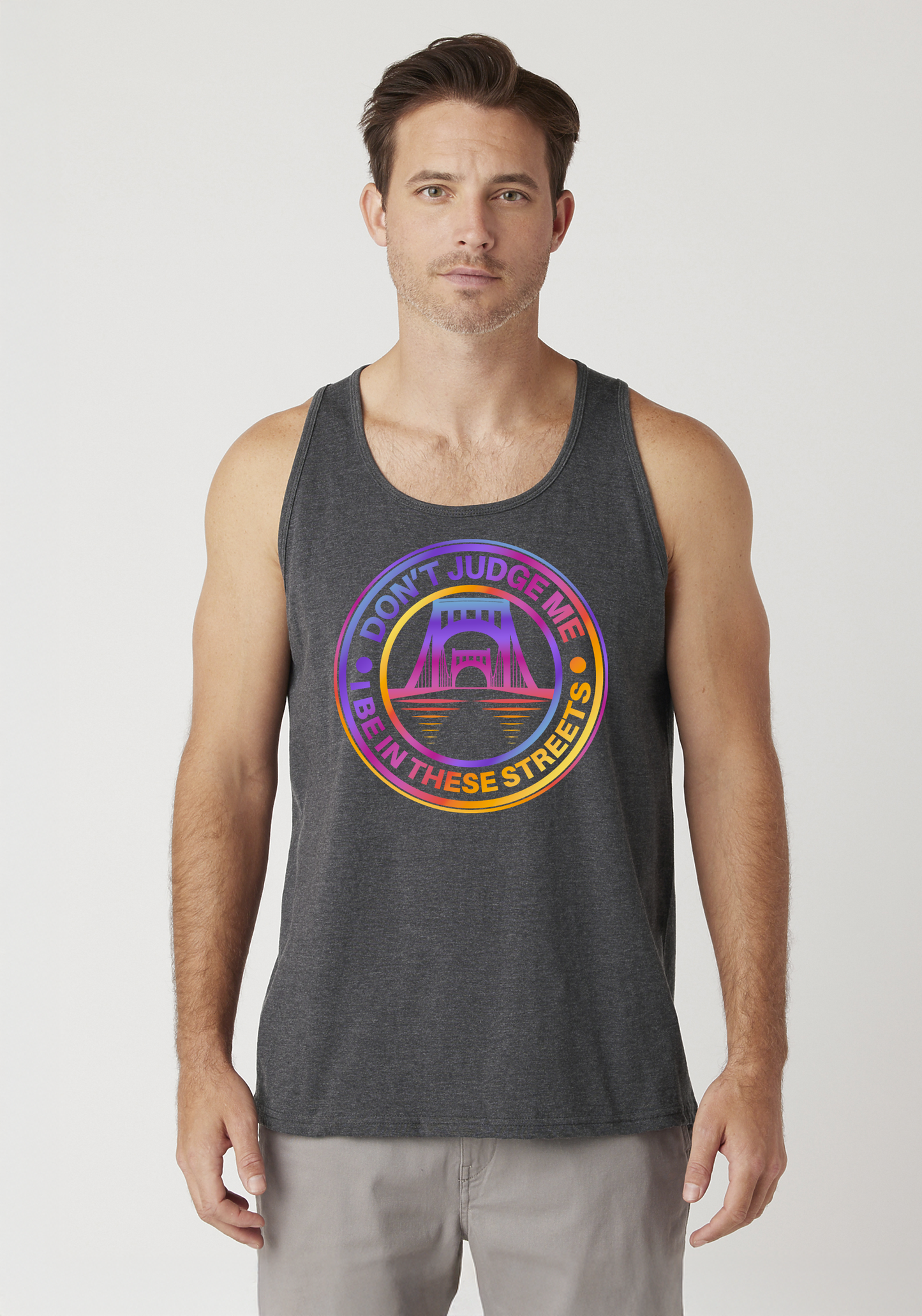 Charcoal Heather Men's Tank Top - The Capital