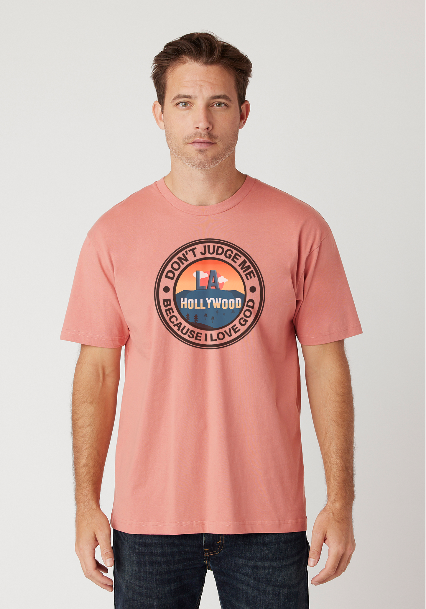 Dusty Rose - Unisex Faith Tee – Hollywood