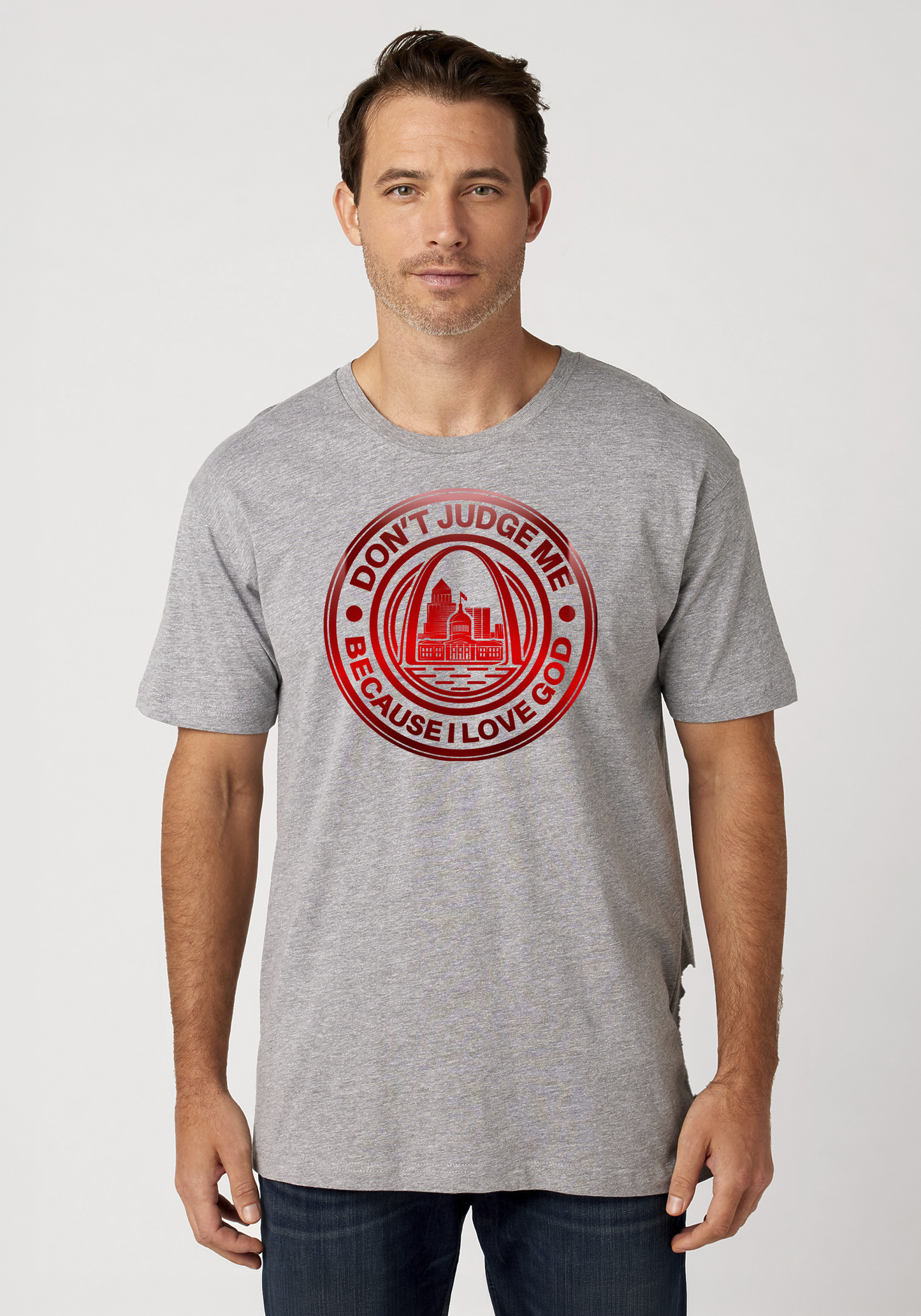 Heather Gray Unisex Faith T-Shirt - The Lou