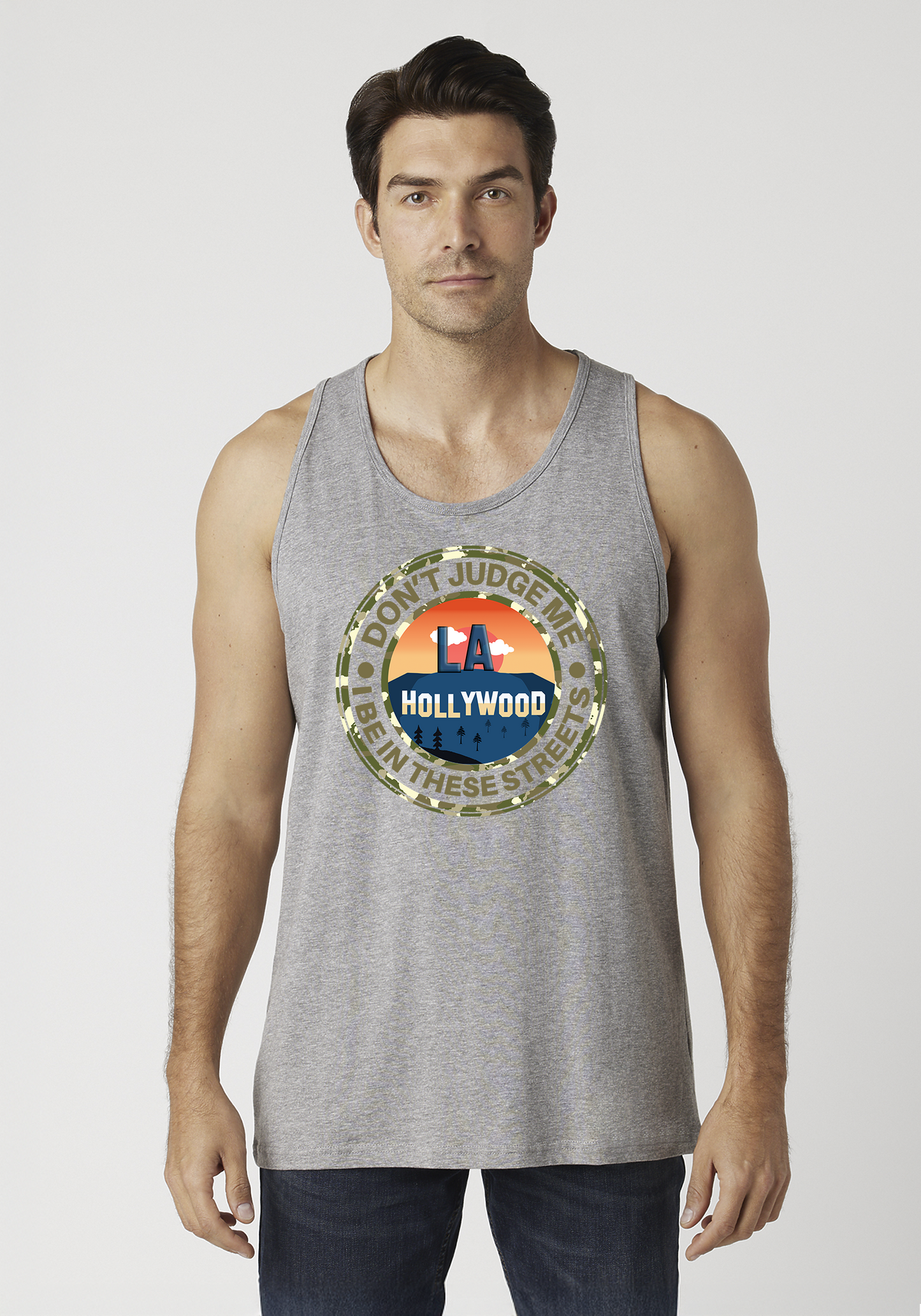 Heather Gray Men's Tank Top - Hollywood