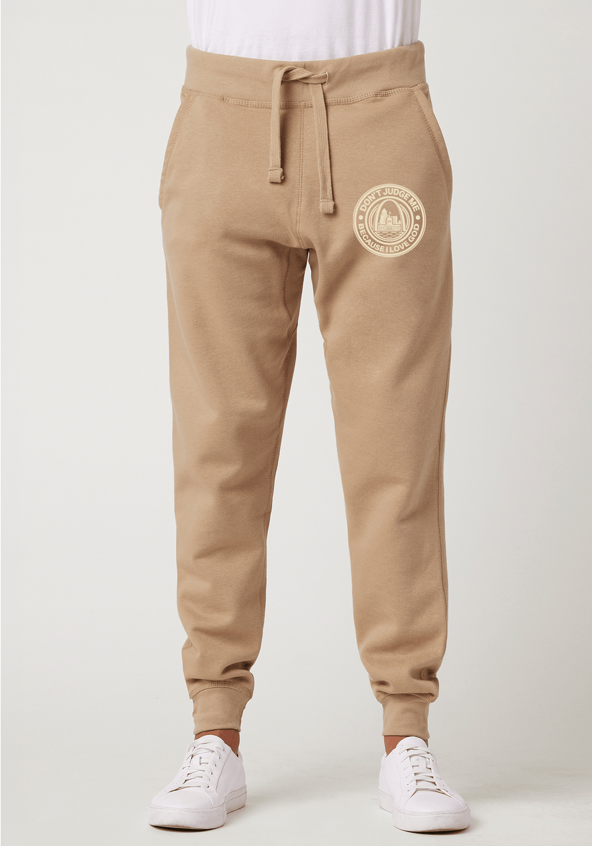 DJMC-UPLOADER:Cream:Joggers-Khaki-GOD-STL-Cream.png