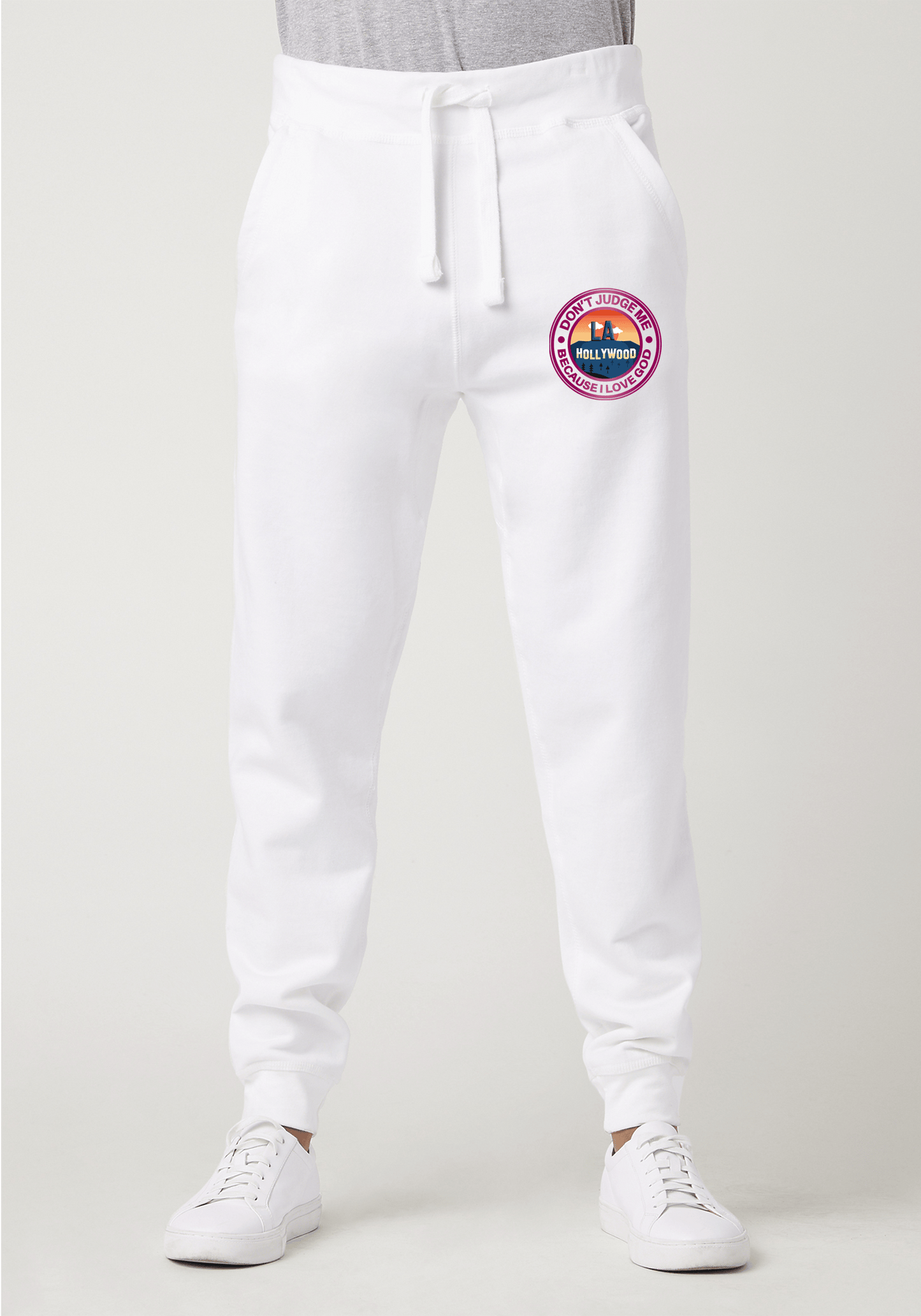 DJMC-UPLOADER:Magenta:Joggers-white-GOD-LA-Magenta.png
