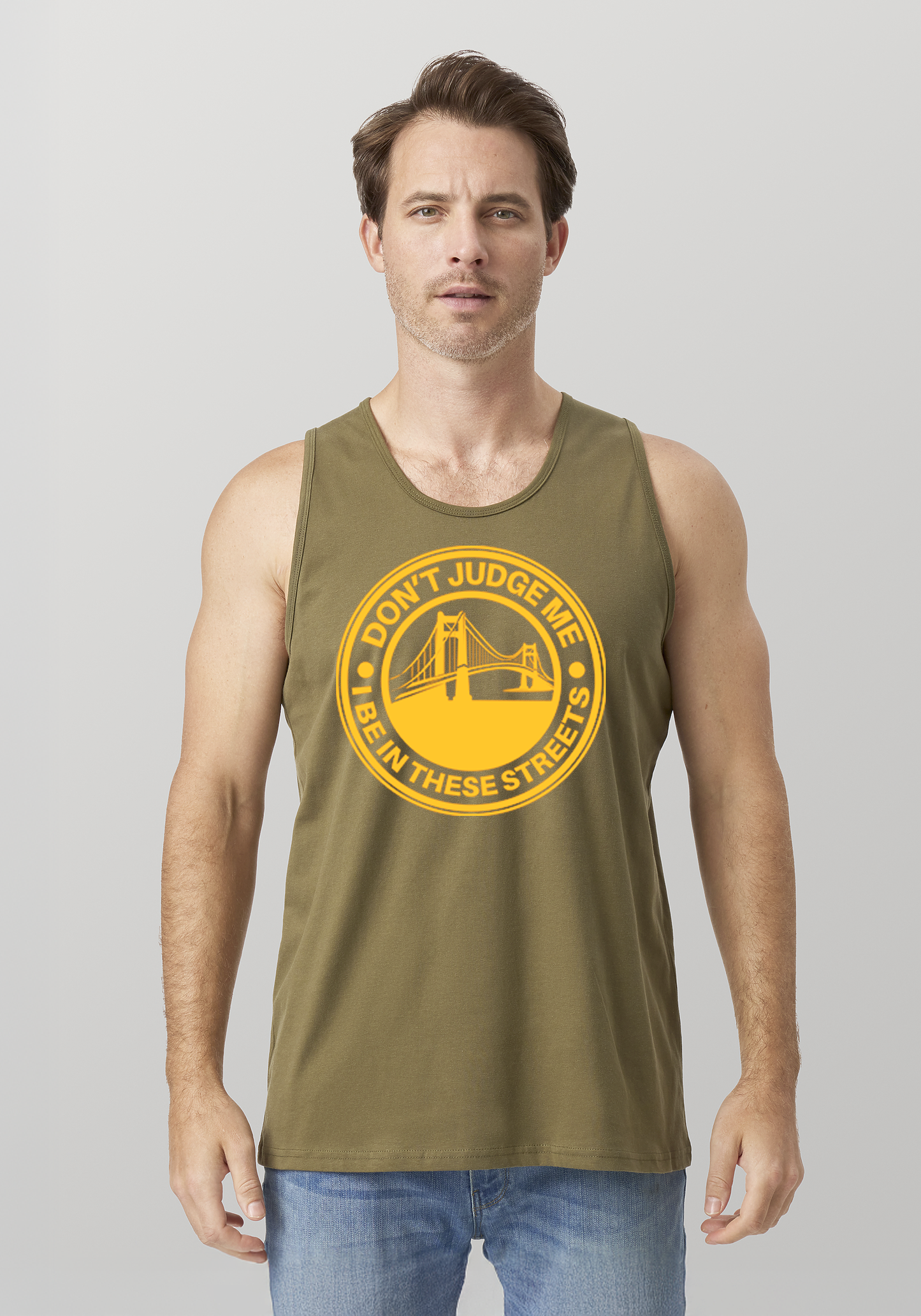 Military Green Men's Tank Top - The Bay