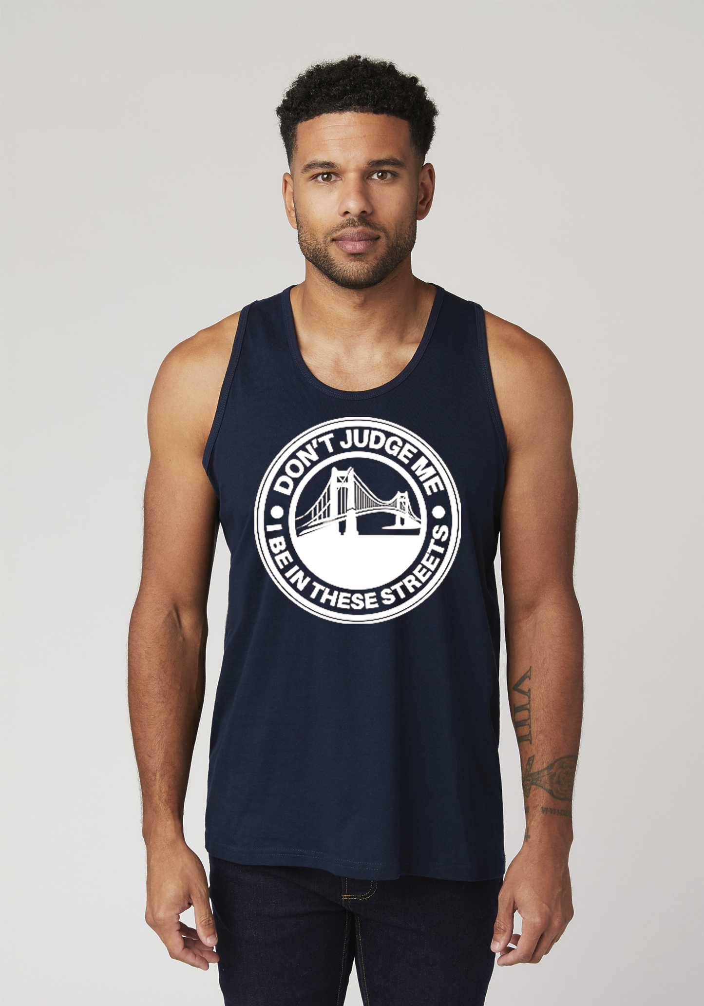 Navy Men's Tank Top - The Bay