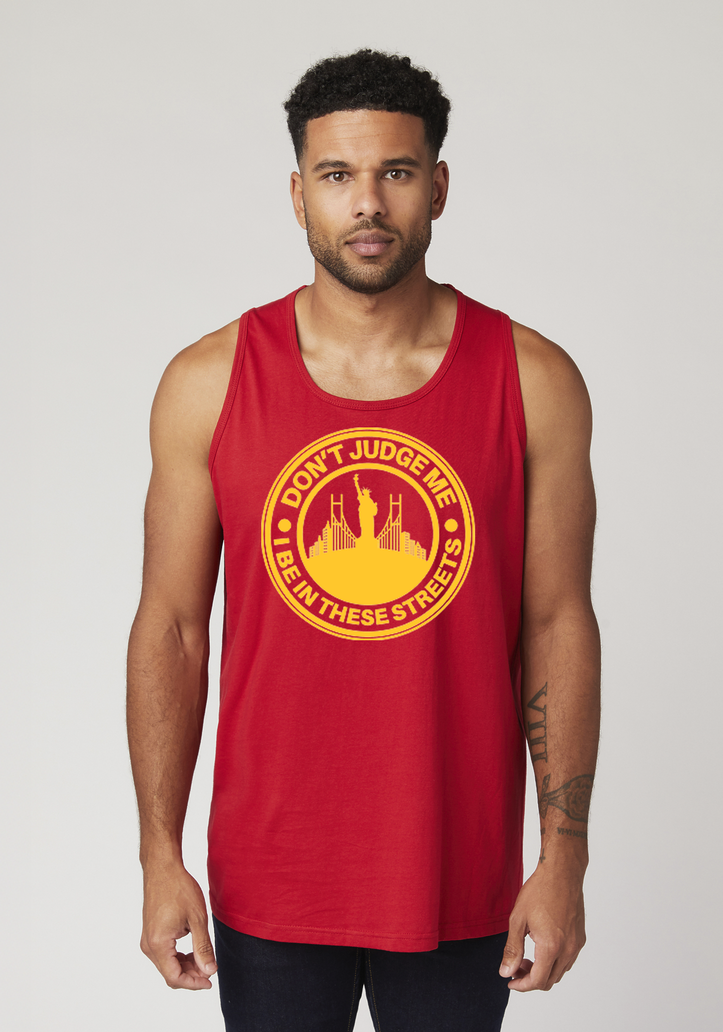 Red Men's Tank Top - The City