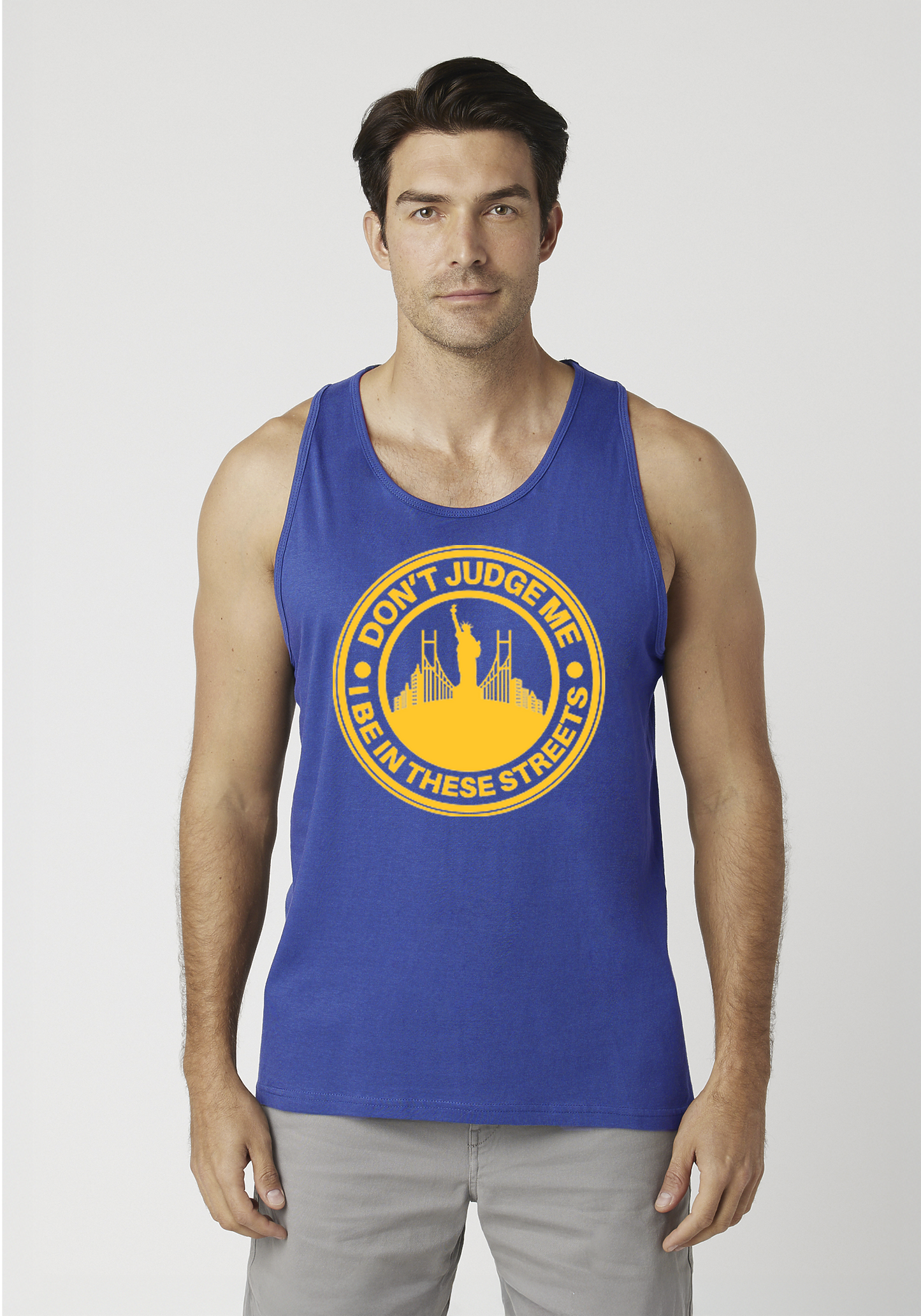 Royal Blue Men's Tank Top - The City