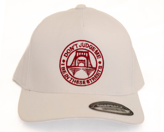 Cotton Twill Embroidered Five-Panel Snapback Cap