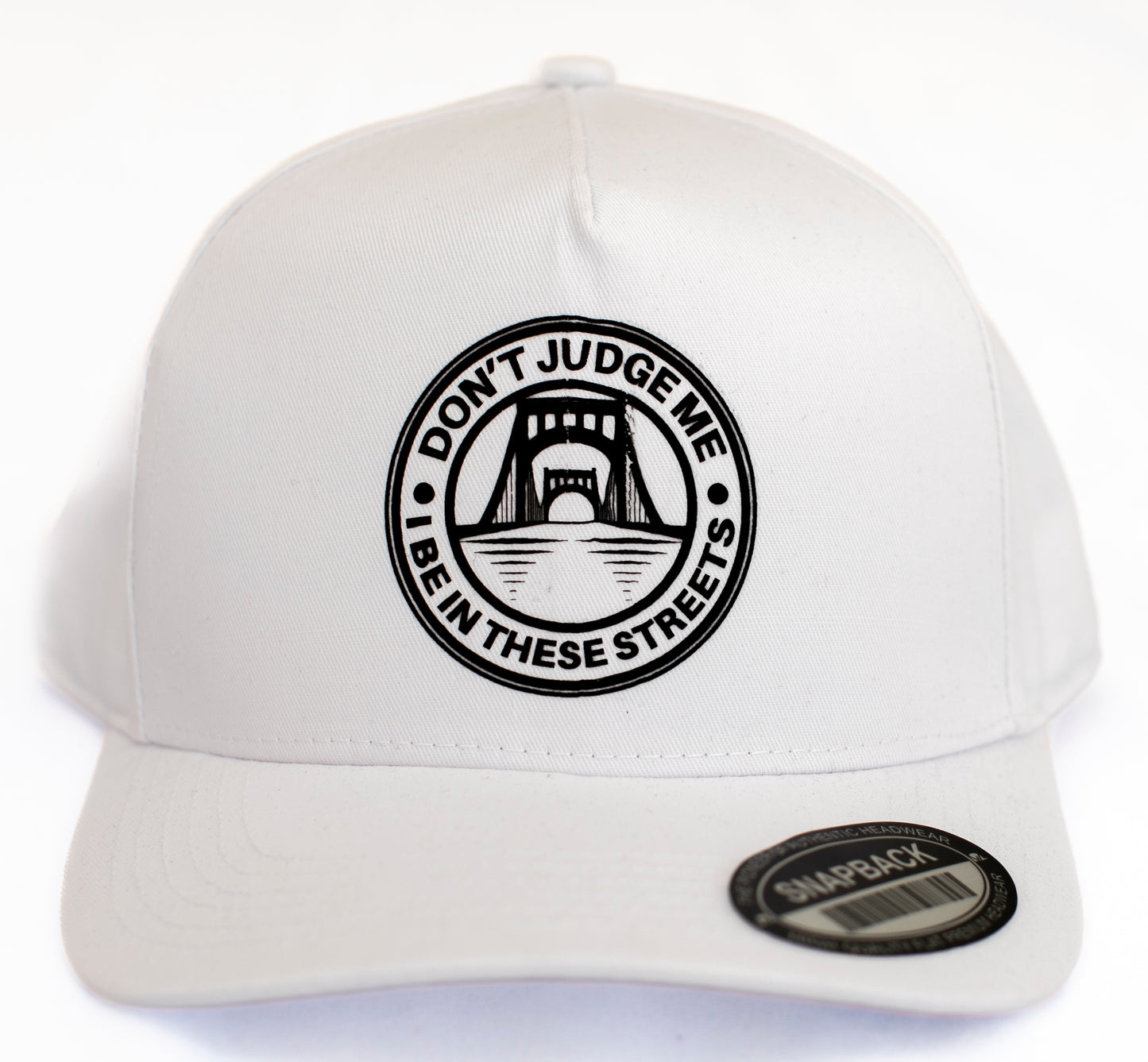 Cotton Twill Embroidered Five-Panel Snapback Cap