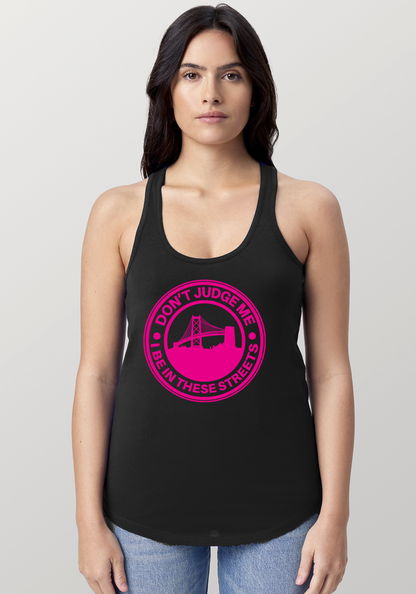 Black Women's Racerback Tank - The Town