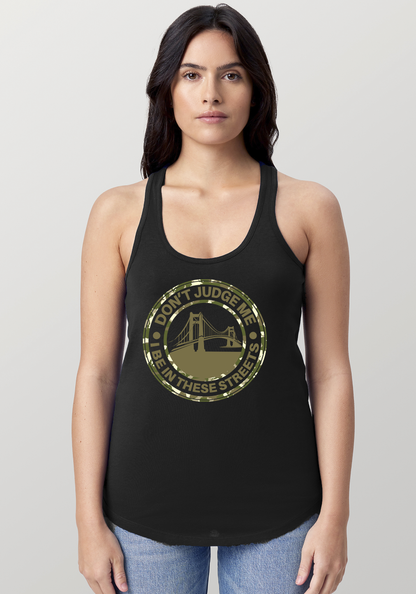 Black Women's Racerback Tank - The Bay