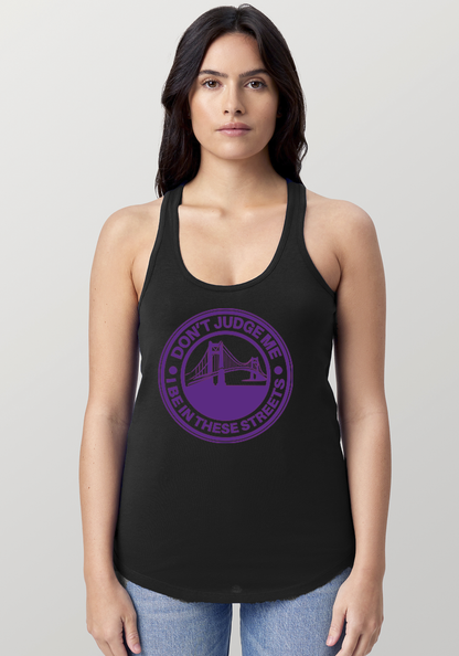 Black Women's Racerback Tank - The Bay