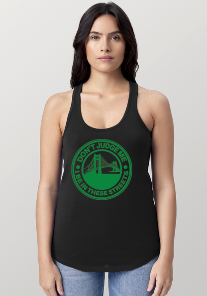 Black Women's Racerback Tank - The Bay