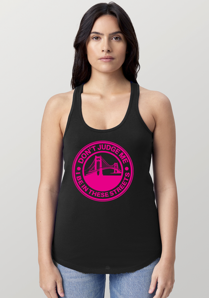Black Women's Racerback Tank - The Bay