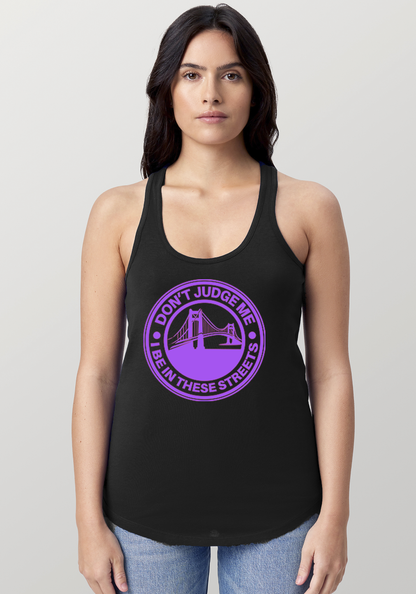 Black Women's Racerback Tank - The Bay