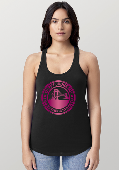 Black Women's Racerback Tank - The Bay