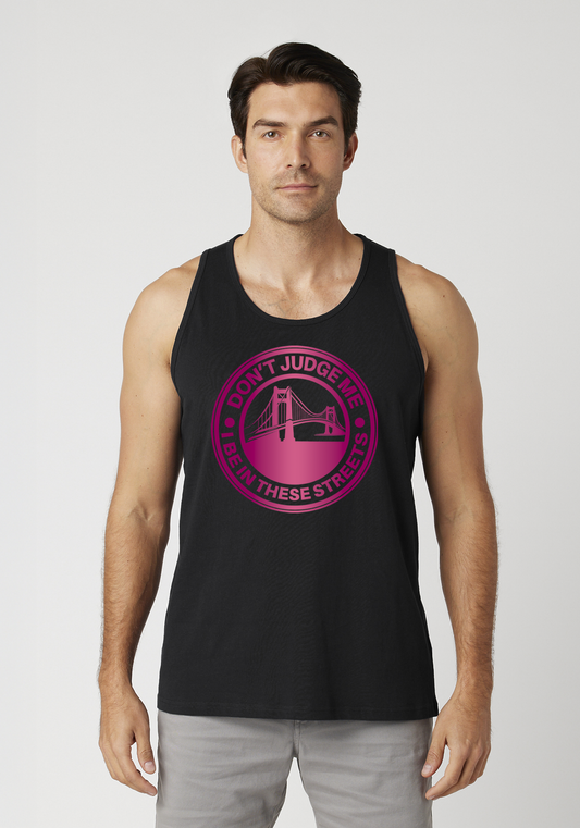 Black Men's Tank Top - The Bay