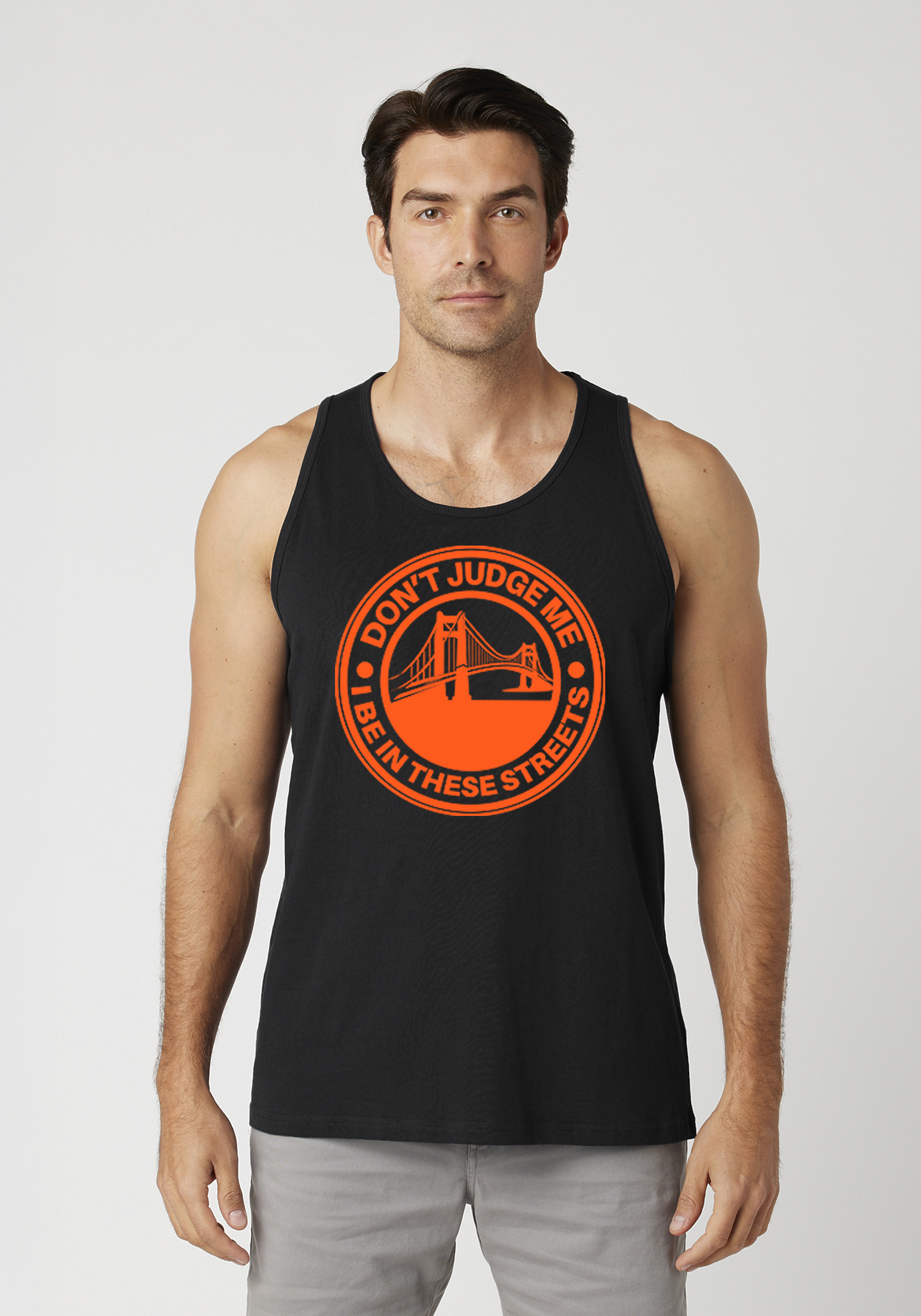 Black Men's Tank Top - The Bay