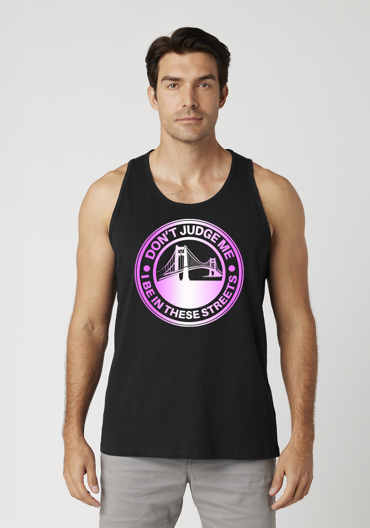 Black Men's Tank Top - The Bay