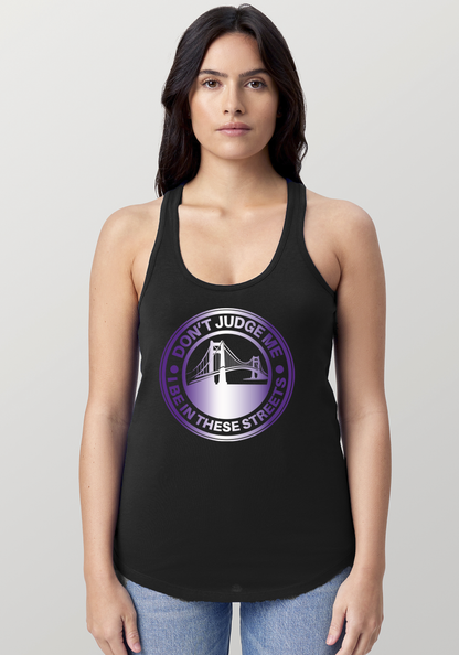Black Women's Racerback Tank - The Bay