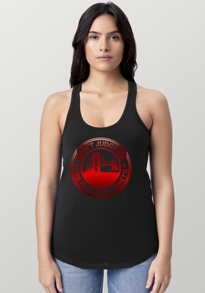 Black Women's Racerback Tank - The Bay