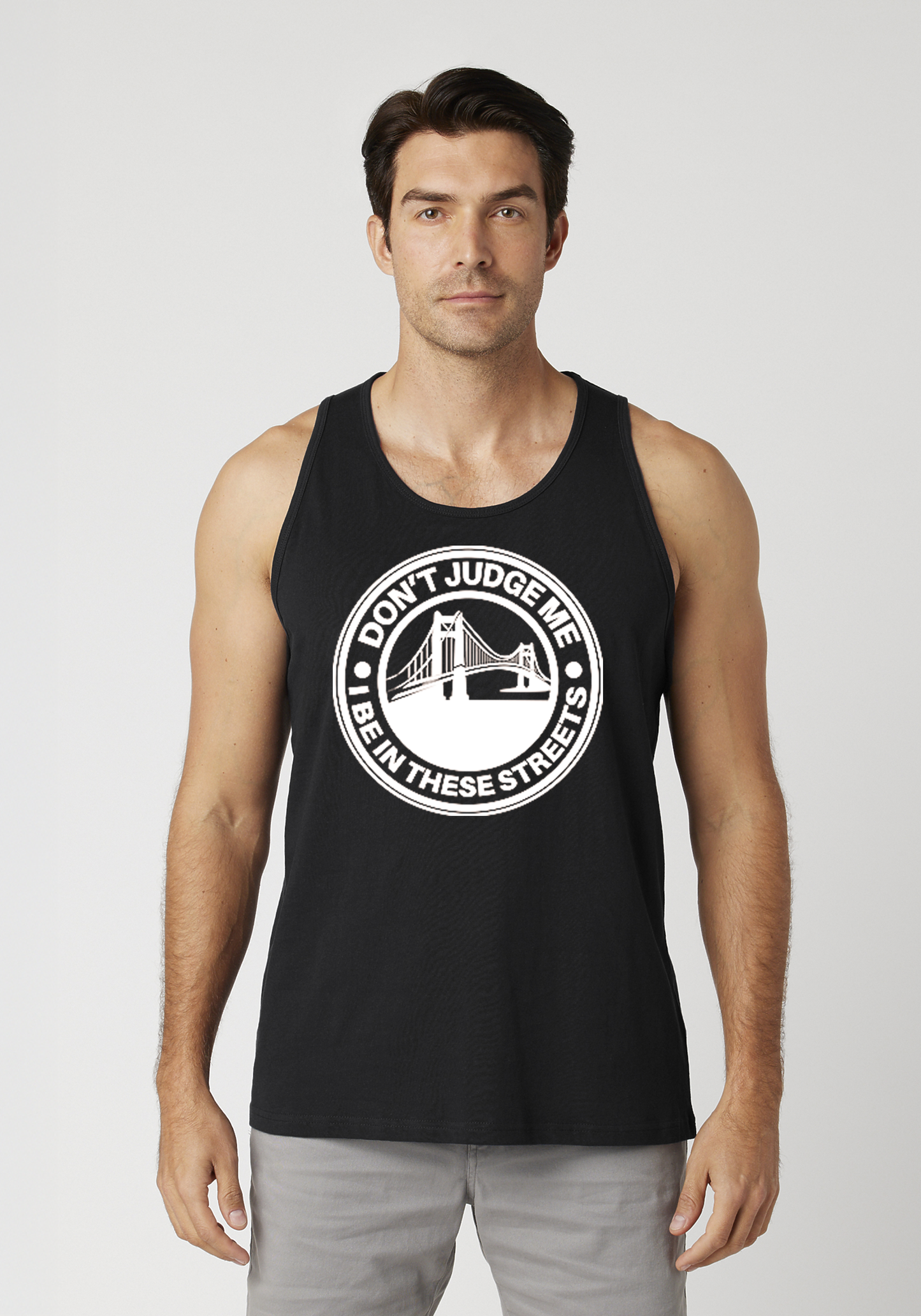 Black Men's Tank Top - The Bay