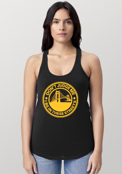 Black Women's Racerback Tank - The Bay