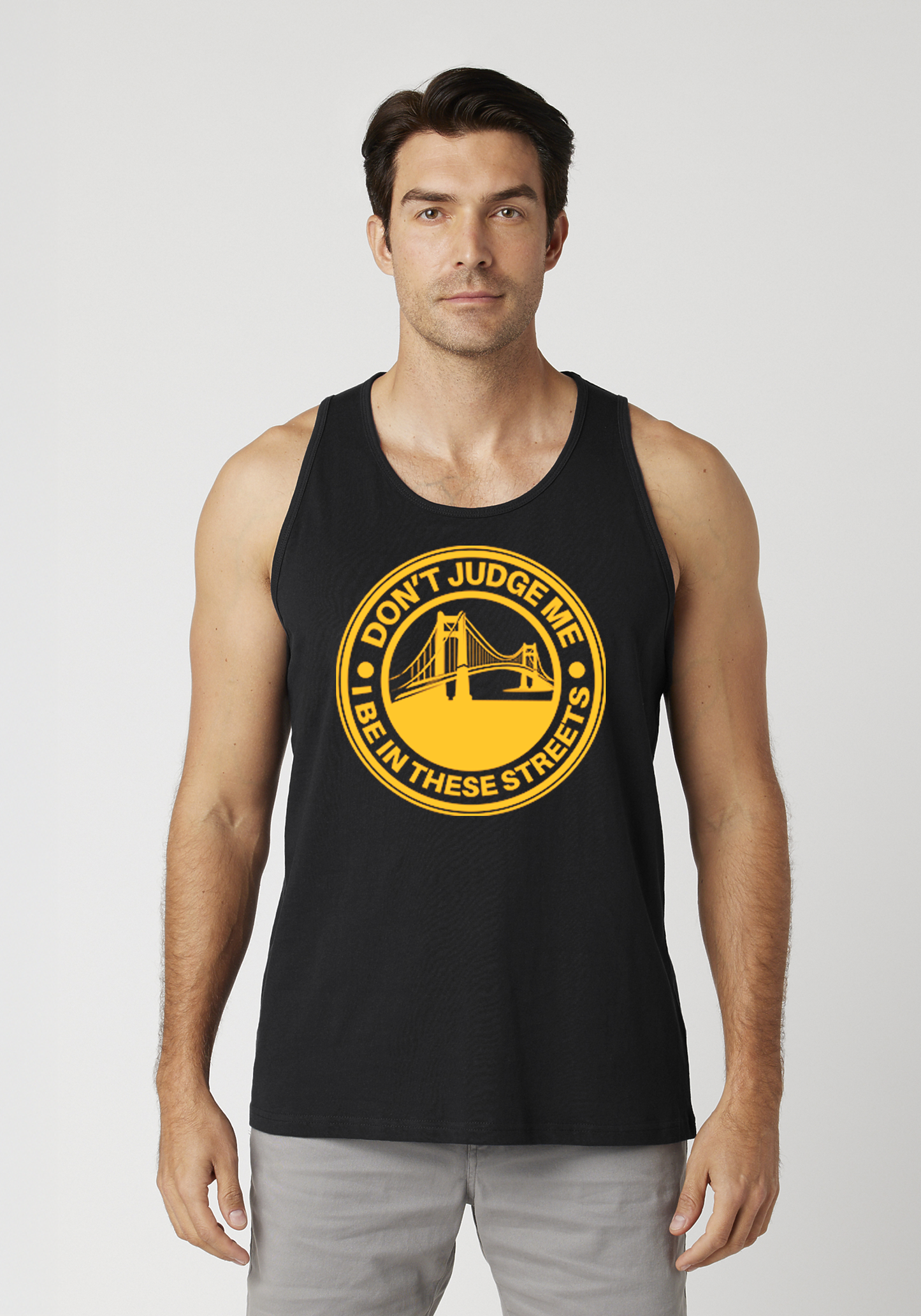 Black Men's Tank Top - The Bay