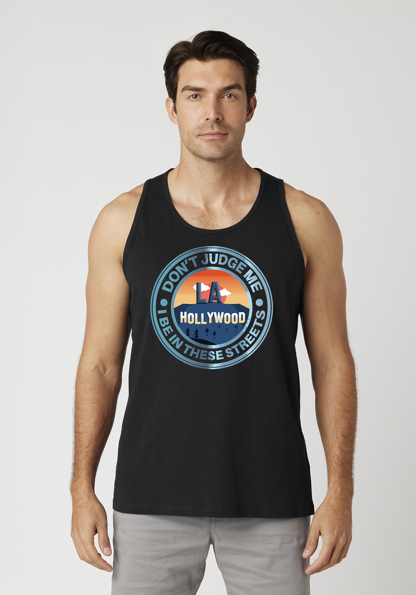Black Men's Tank Top - Hollywood