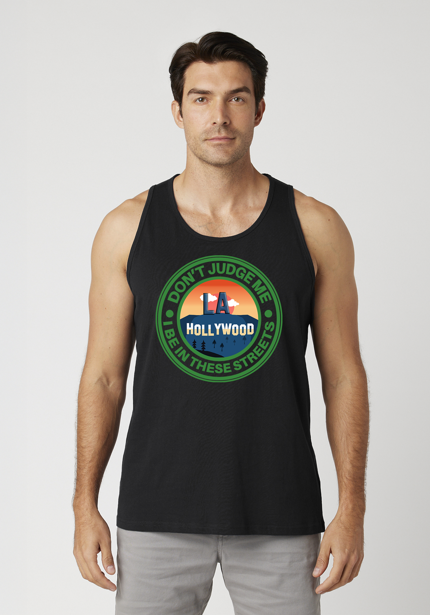 Black Men's Tank Top - Hollywood