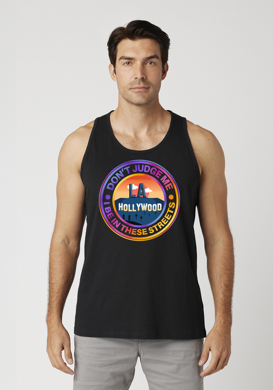Black Men's Tank Top - Hollywood