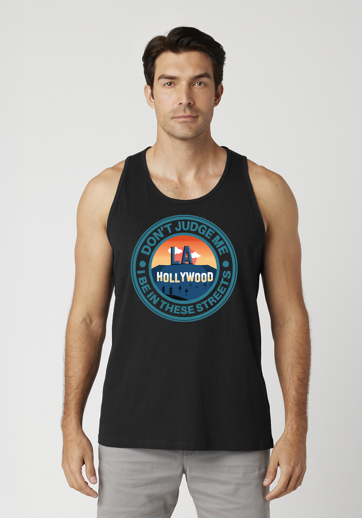 Black Men's Tank Top - Hollywood