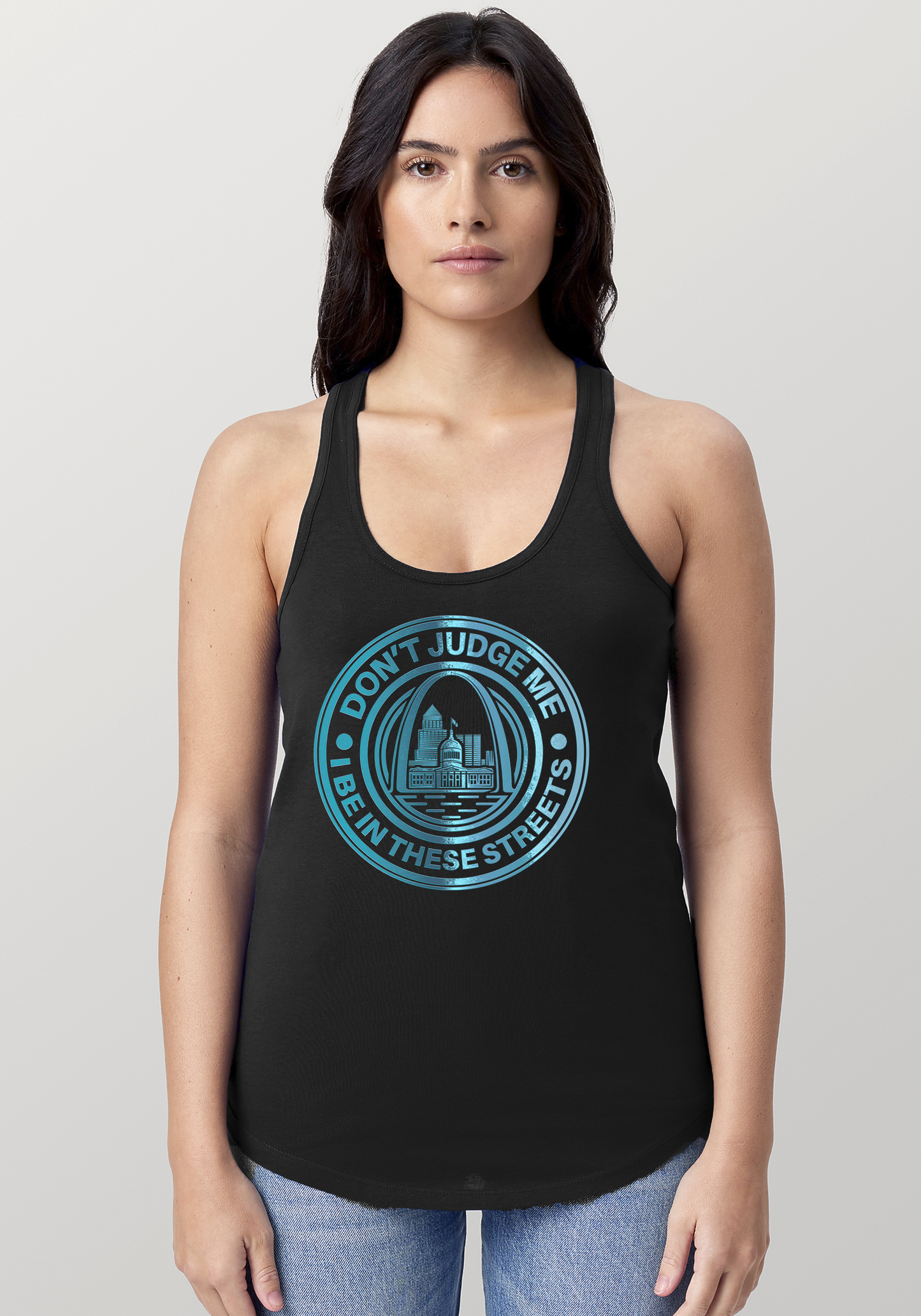 Black Women's Racerback Tank - The Lou