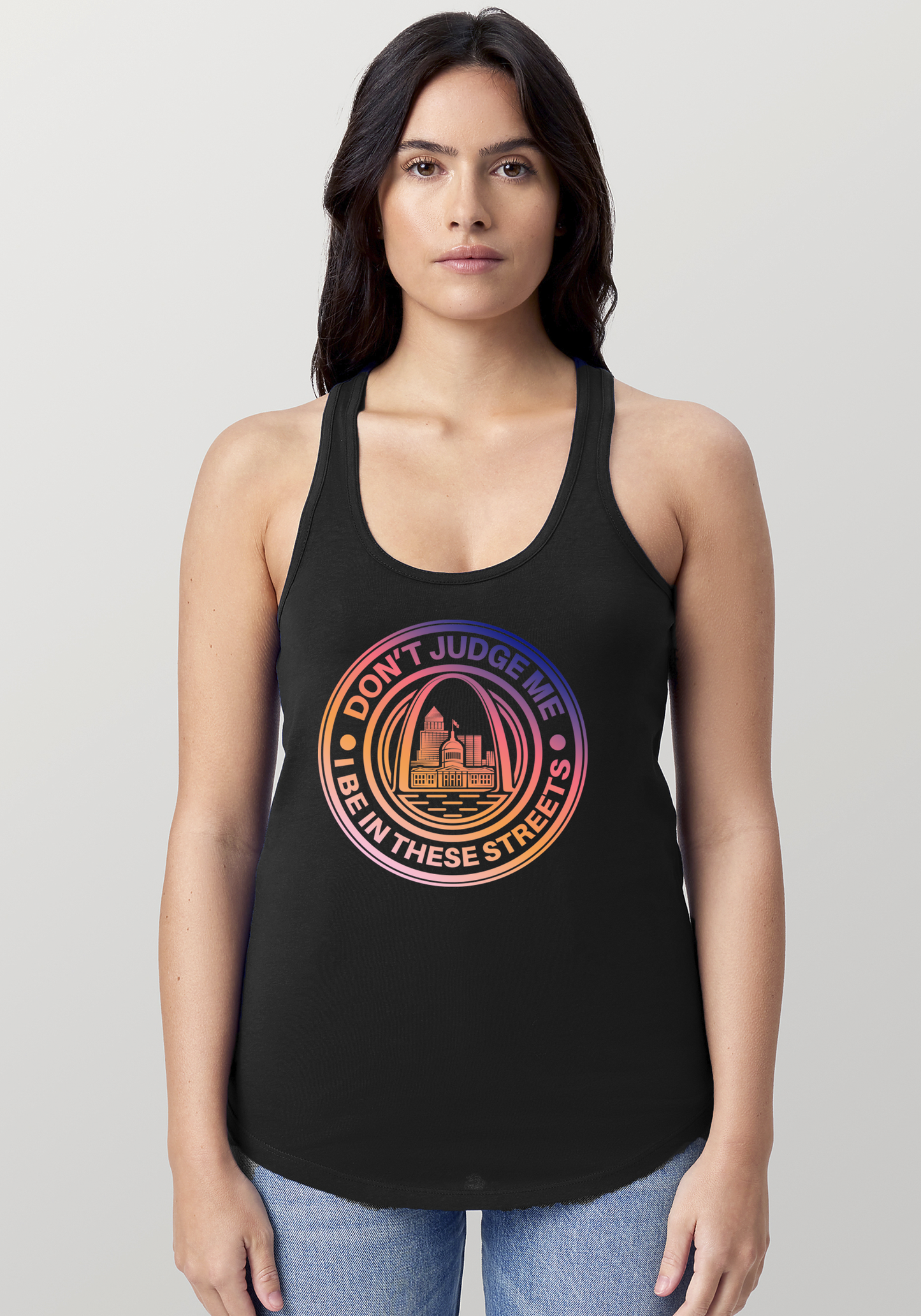 Black Women's Racerback Tank - The Lou