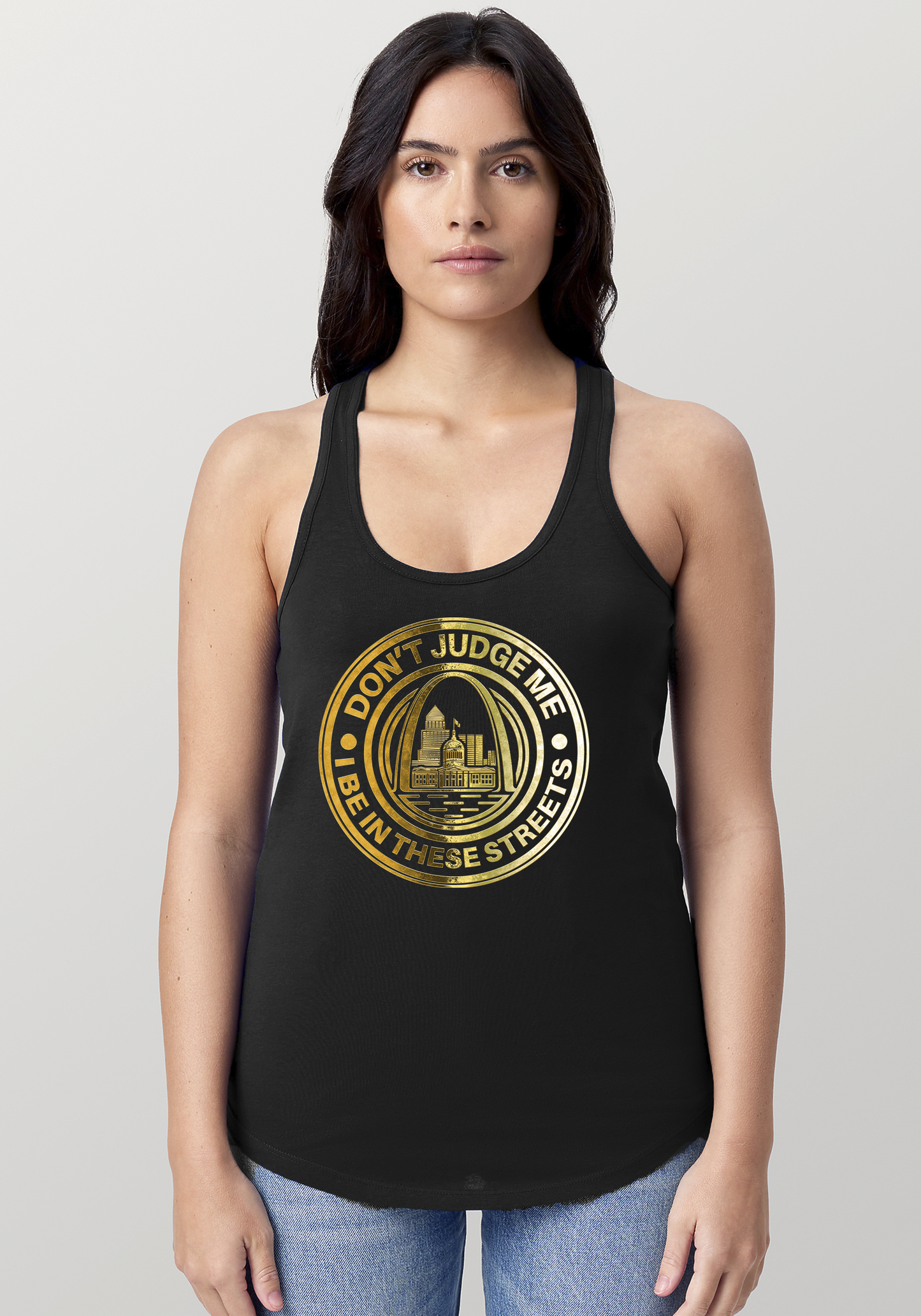 Black Women's Racerback Tank - The Lou