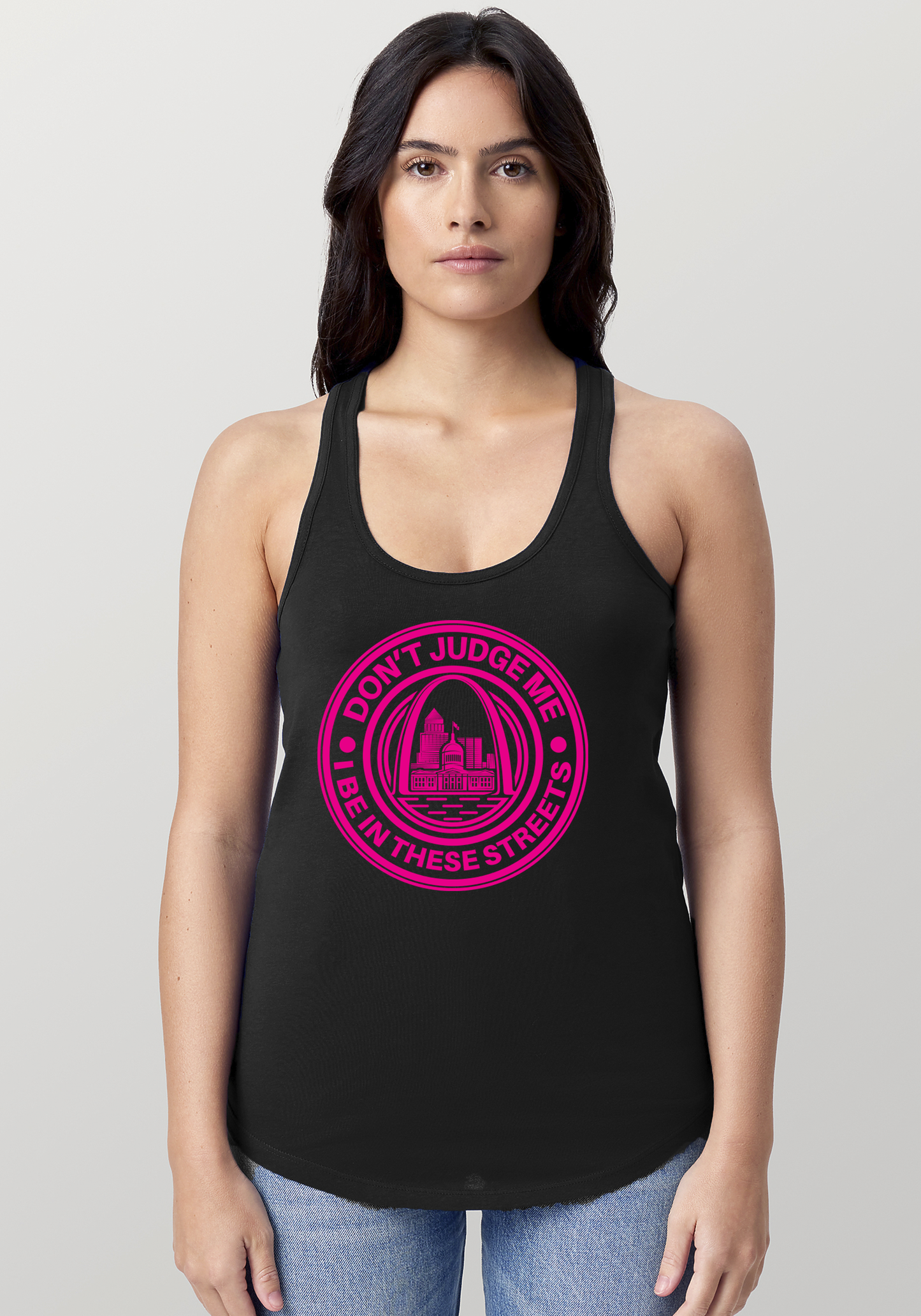 Black Women's Racerback Tank - The Lou