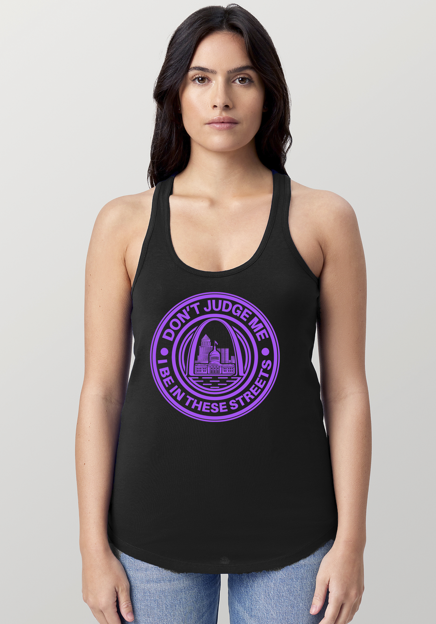 Black Women's Racerback Tank - The Lou