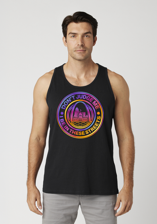 Black Men's Tank Top - The Lou