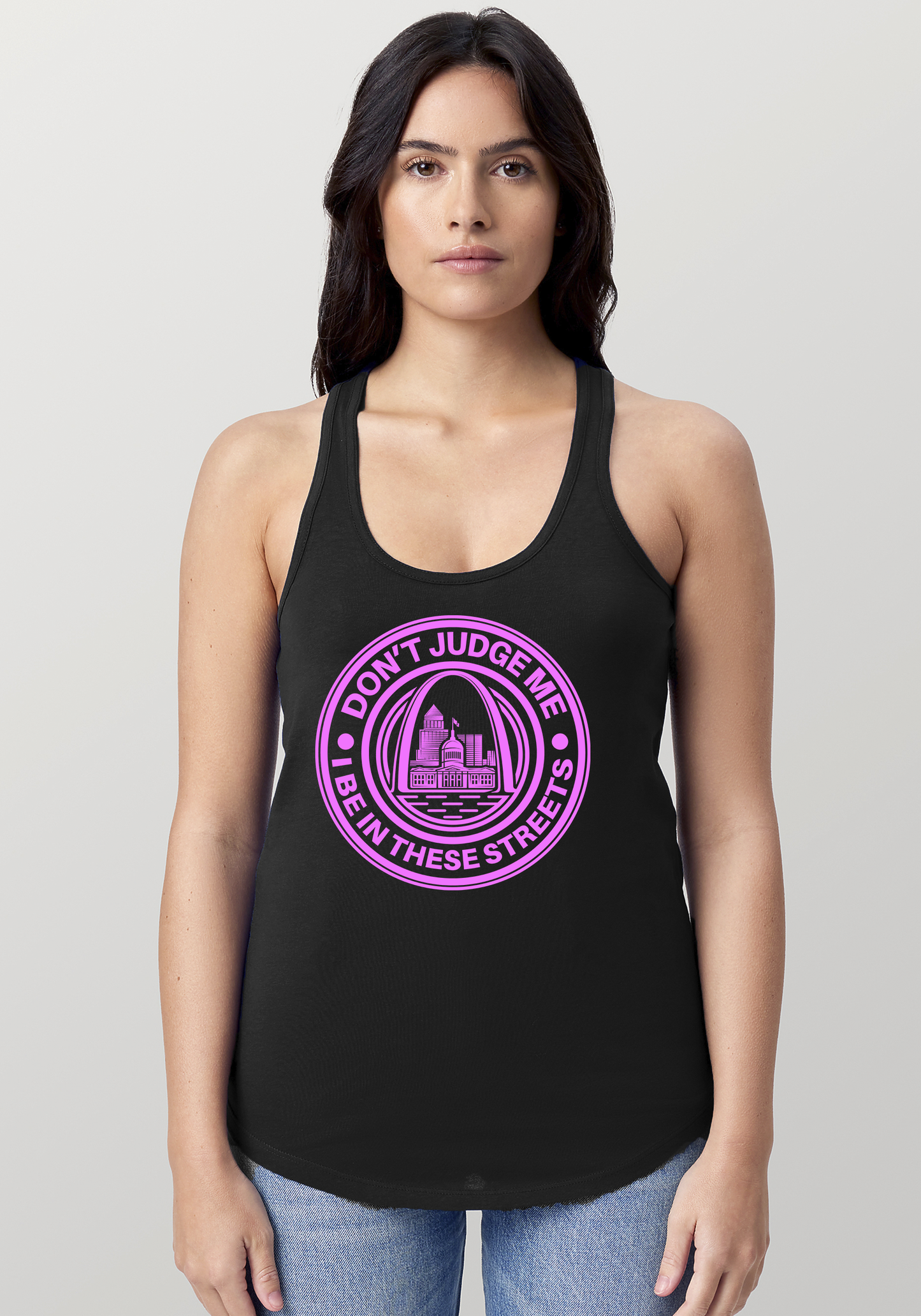 Black Women's Racerback Tank - The Lou