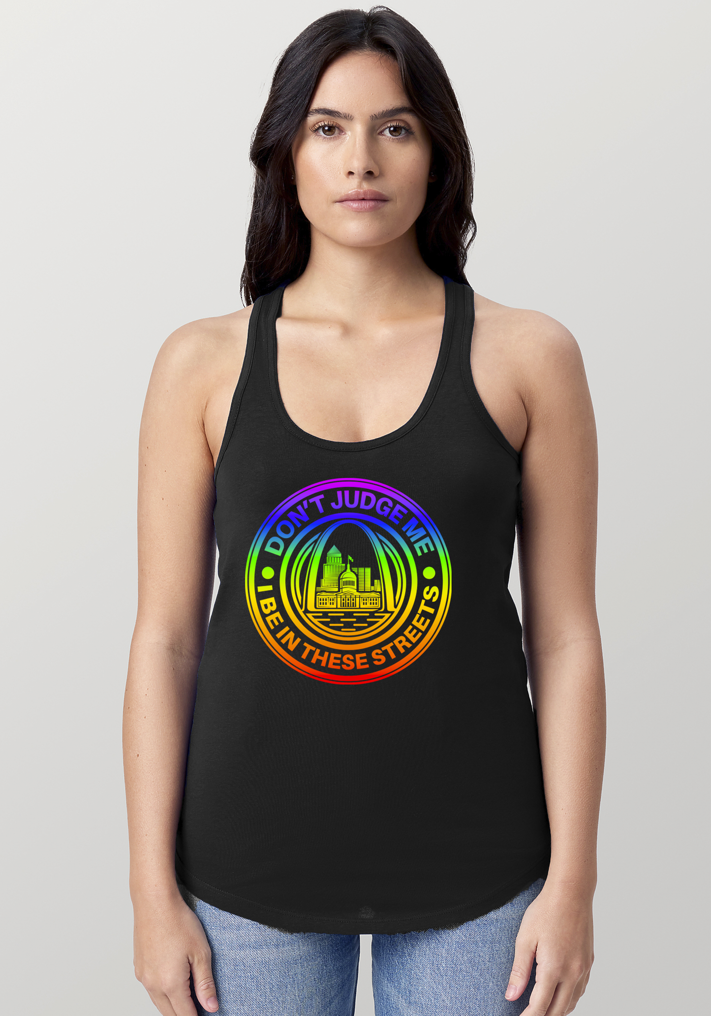 Black Women's Racerback Tank - The Lou