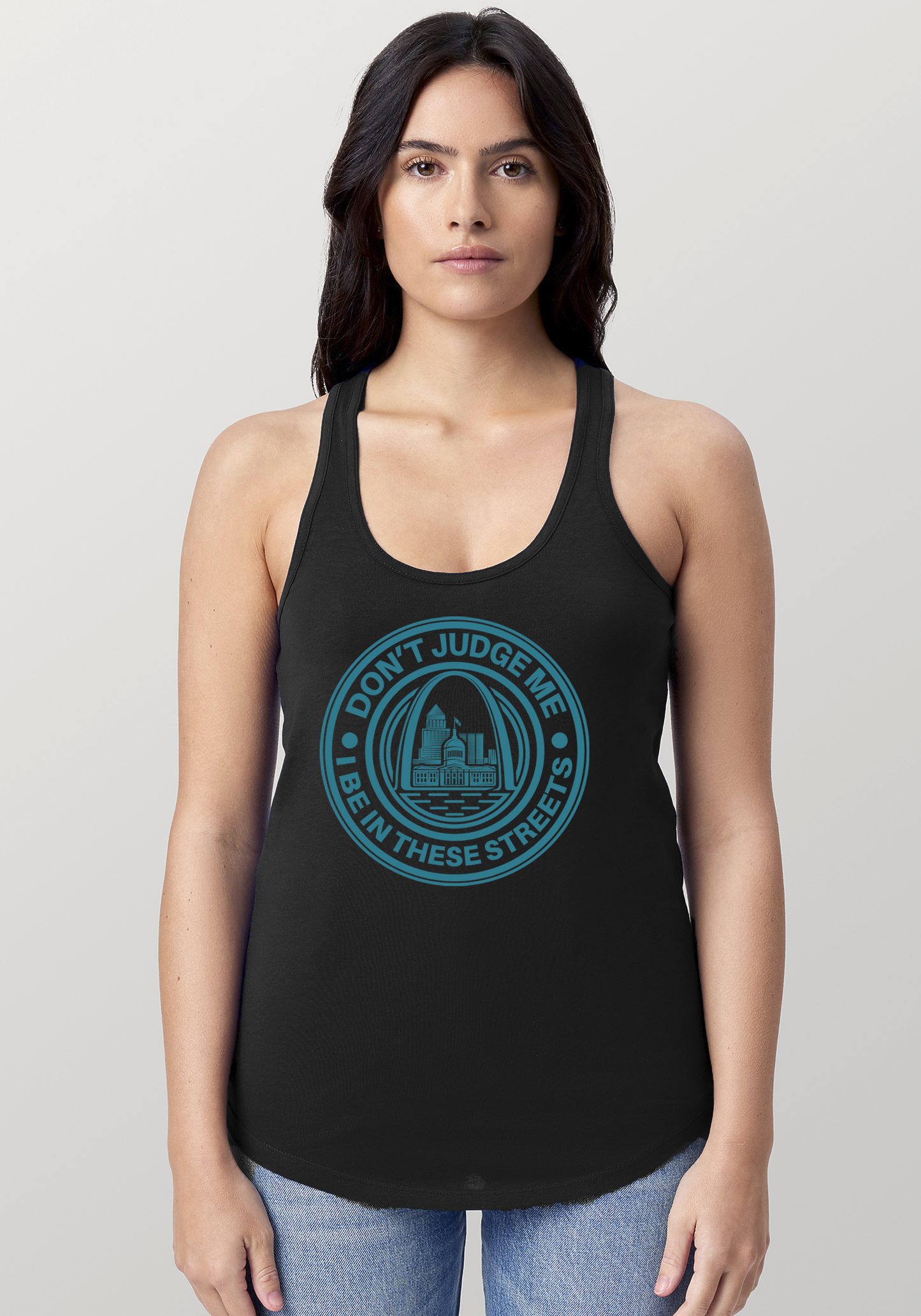 Black Women's Racerback Tank - The Lou