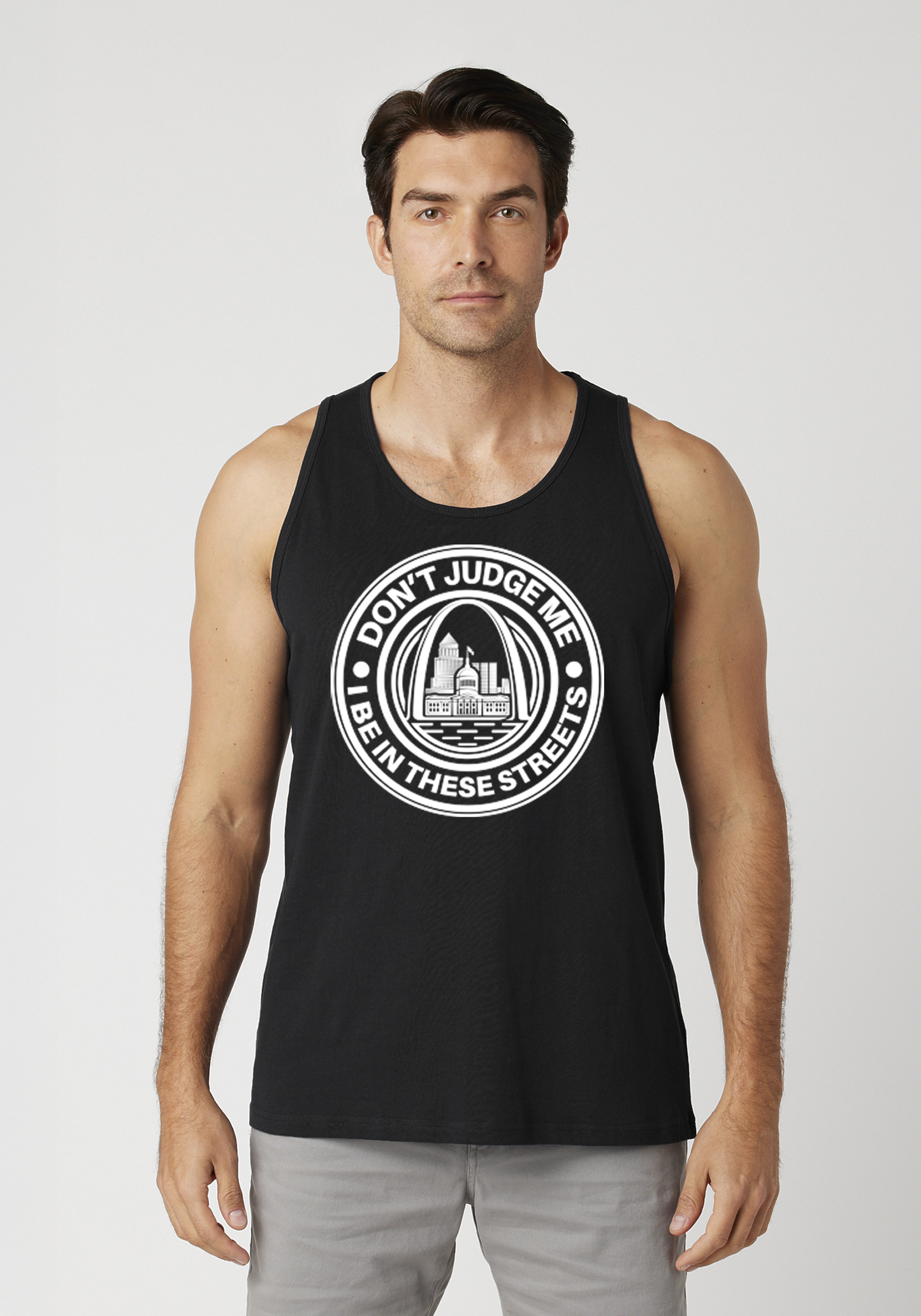 Black Men's Tank Top - The Lou