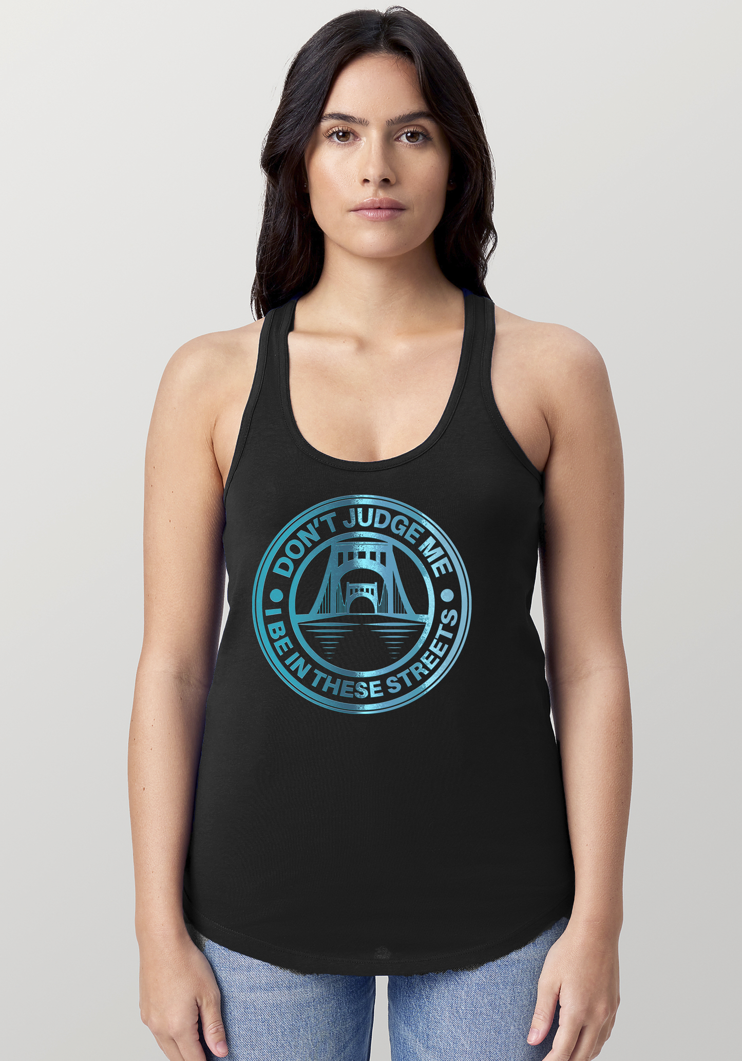 Black Women's Racerback Tank - The Capital