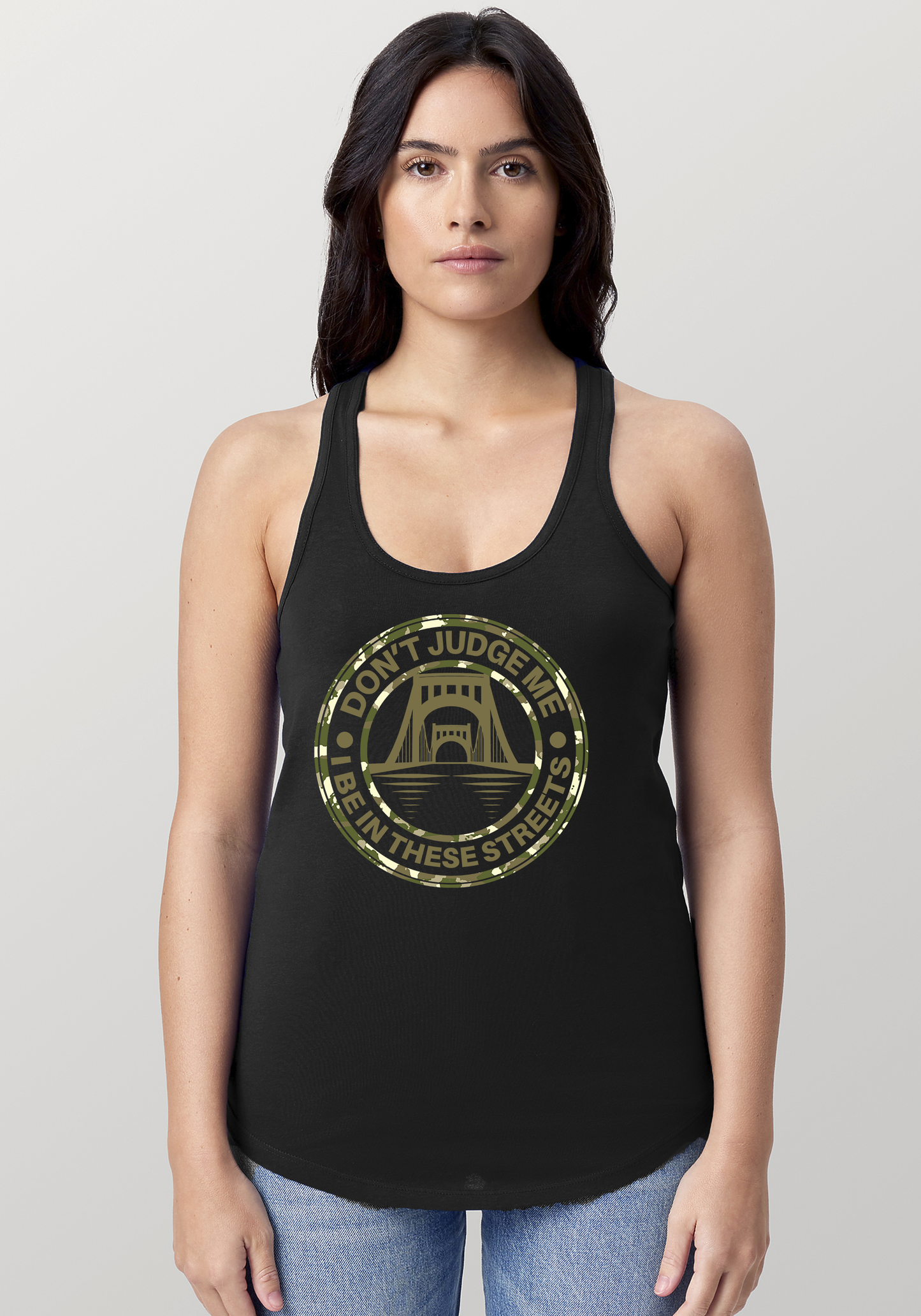 Black Women's Racerback Tank - The Capital