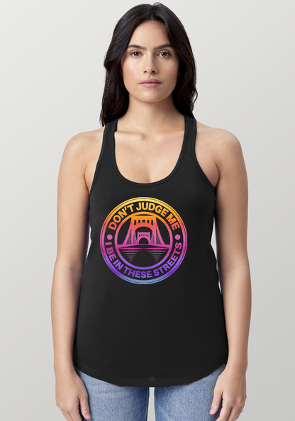 Black Women's Racerback Tank - The Capital