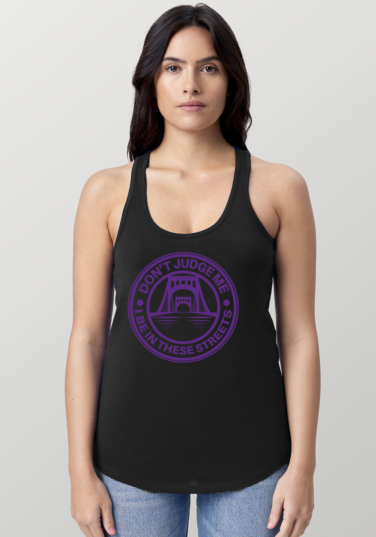 Black Women's Racerback Tank - The Capital
