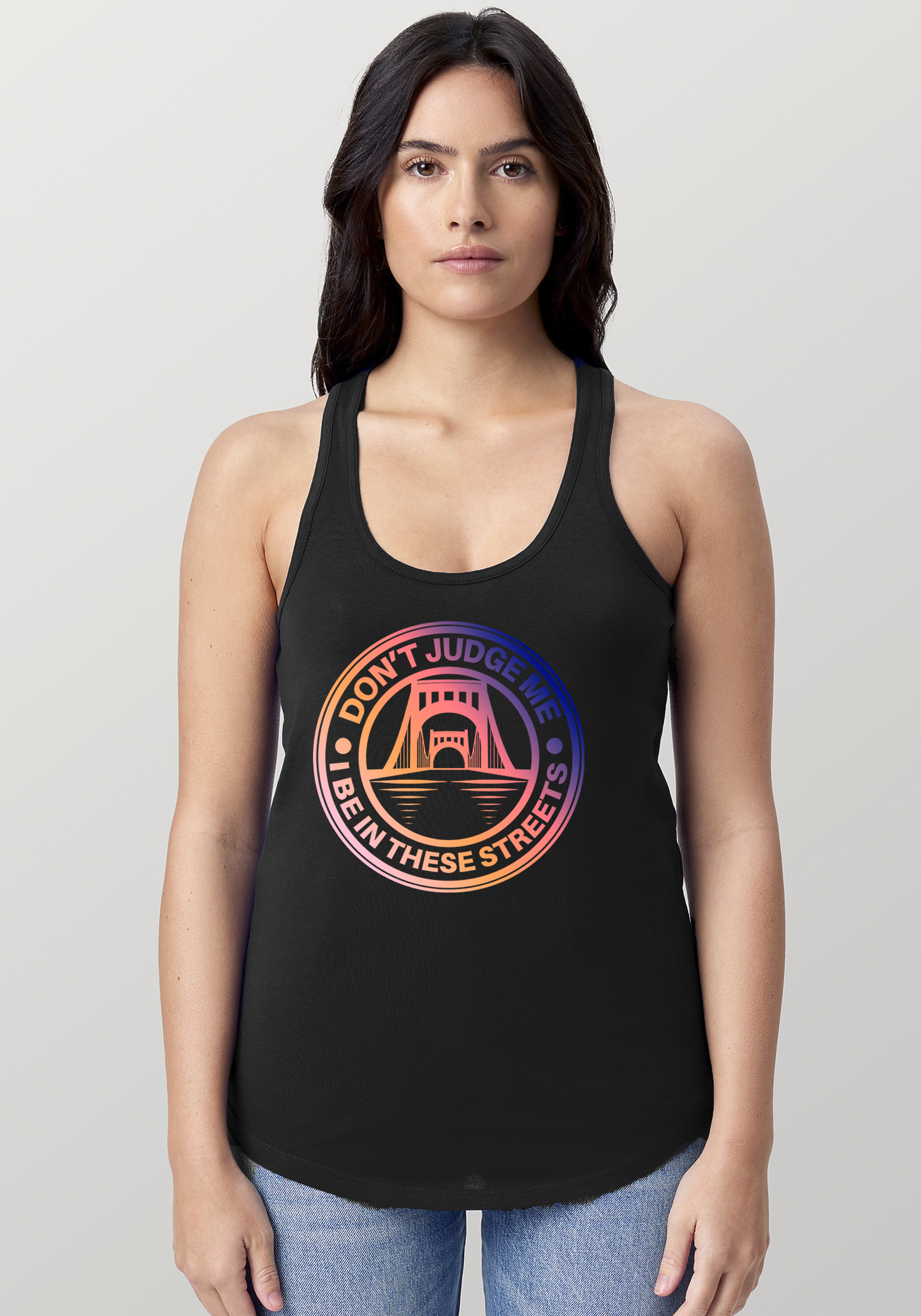 Black Women's Racerback Tank - The Capital