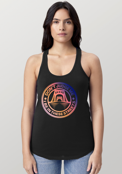 Black Women's Racerback Tank - The Capital