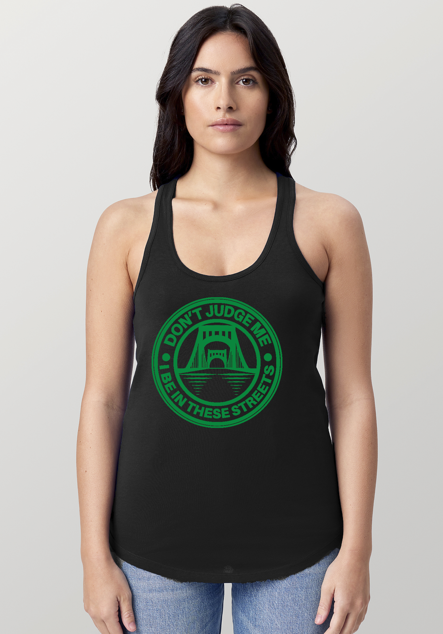 Black Women's Racerback Tank - The Capital