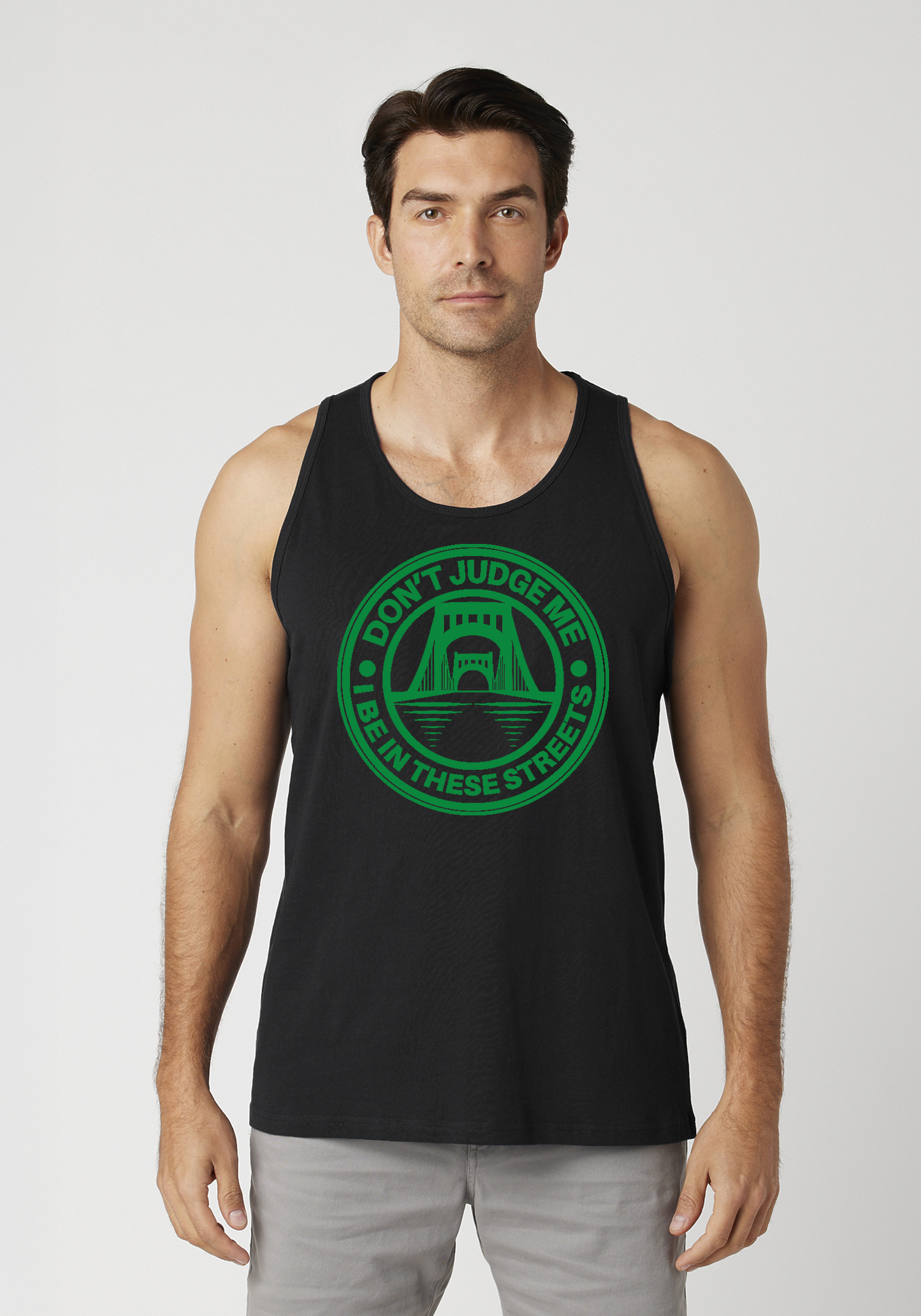 Black Men's Tank Top - The Capital