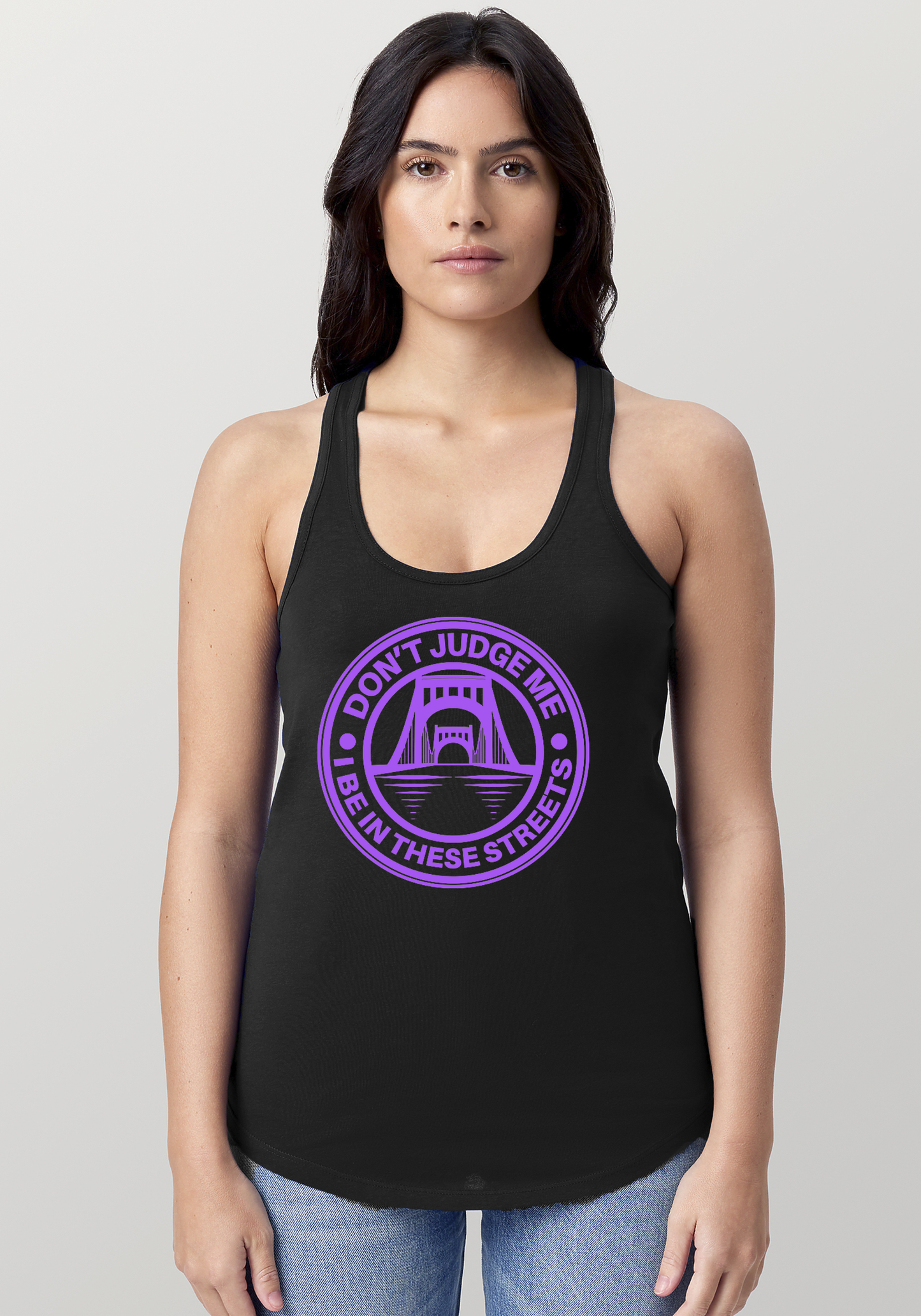 Black Women's Racerback Tank - The Capital